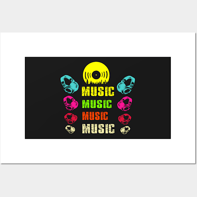 retro music Wall Art by jaml-12